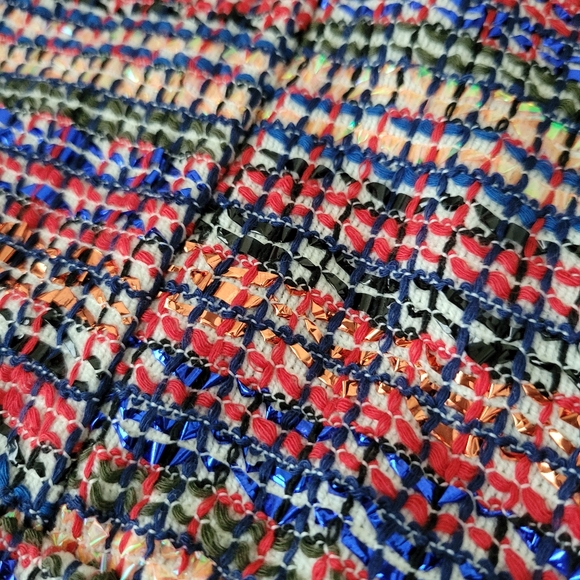 NWT Zara Metallic Thread Crop Top Small - Picture 7 of 11